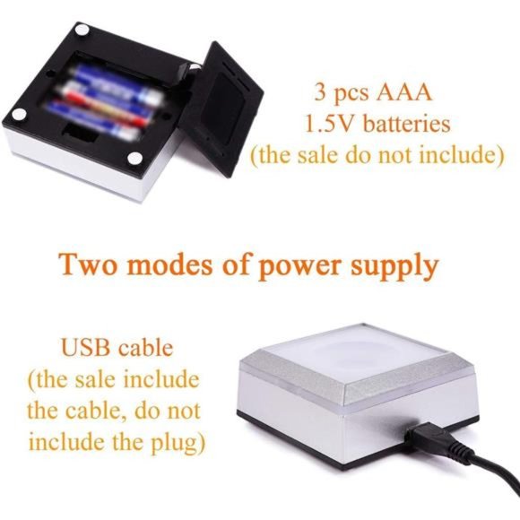 3D Solar System Crystal Ball with LED Colorful Lighting Touch Base, Solar System - Picture 6 of 6